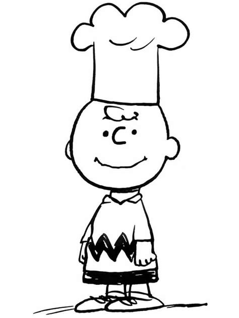 Cocinero Charlie Brown Para Colorear Imprimir E Dibujar ColoringOnly Com