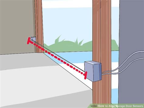 Point the sensor away from the sending sensor, so that the light is completely off. How to Align Garage Door Sensors: 9 Steps (with Pictures)