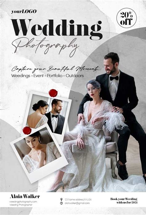 Wedding Photography Free Psd Flyer Template Wedding Photography Templates Wedding Poster