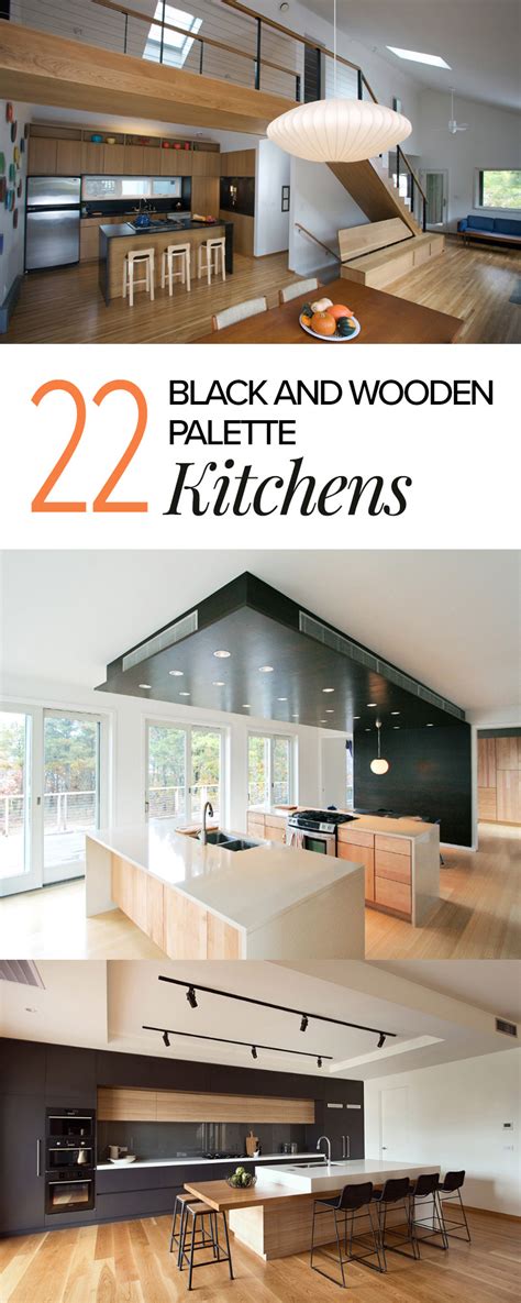 22 Kitchens In Black And Wooden Palette Home Design Lover Flipboard