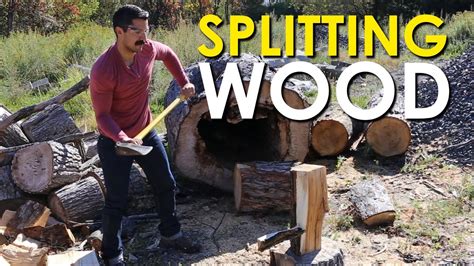 So if you decide to split your document into two or more files, you don't. How to Split Wood | The Art of Manliness - YouTube