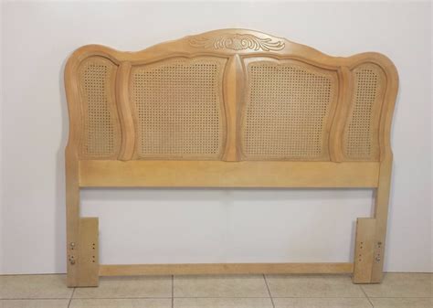This headboard is featured to suit your current bedroom decor. French Provincial Queen Size Headboard with Cane # ...