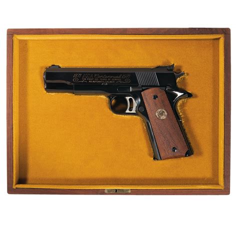 Cased Colt Gold Cup National Match Nra Centennial 1911 Semi Automatic