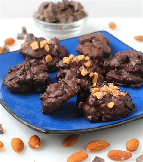 Toffee Dark Chocolate Almond Clusters Alisons Allspice
