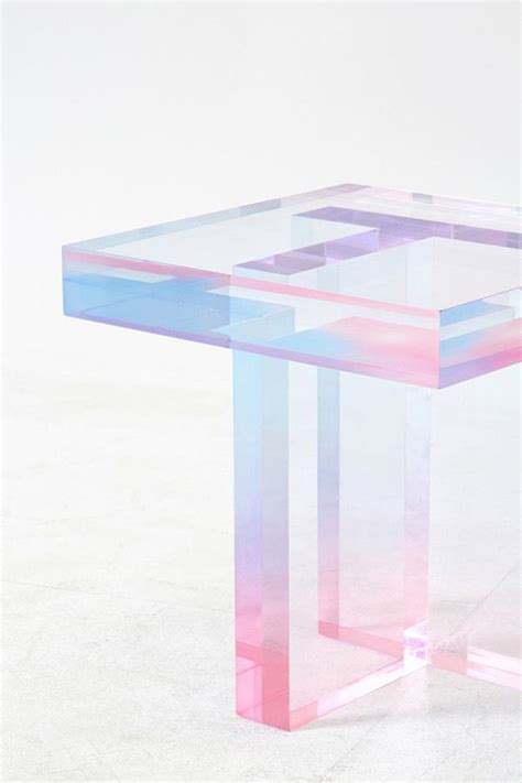 Visit this site for details: Tables Made With Dyed Acrylic Resin | Acrylic side table, Acrylic furniture, Resin design