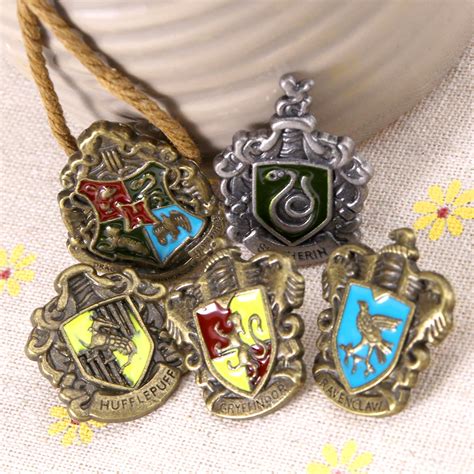 5 Pcs For Harry Potter Hogwarts House Metal Pin Badge In Box School
