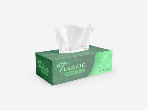 tissues box mockup psd