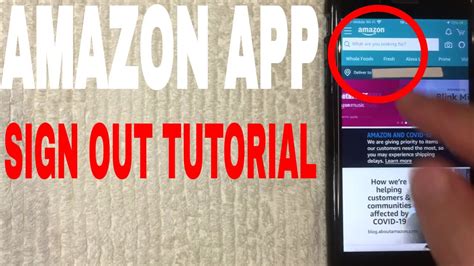 How To Sign Out And Log Out Of Amazon App YouTube