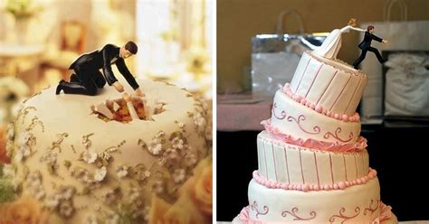 16 Hilariously Creative Wedding Cake Toppers 6 Is The Story Of Every