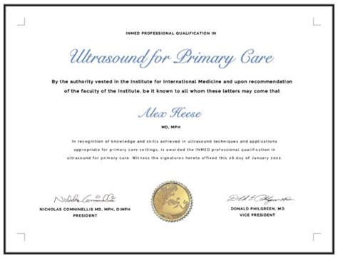 Ultrasound Professional Certificate Inmed