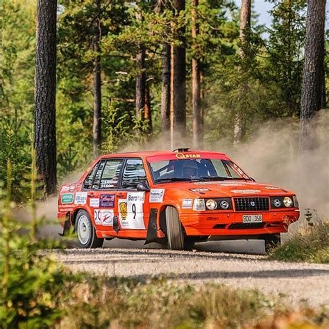 emil karlsson sideways in his 940 at the east sweden rally 2014 photo by jens karlsson rally