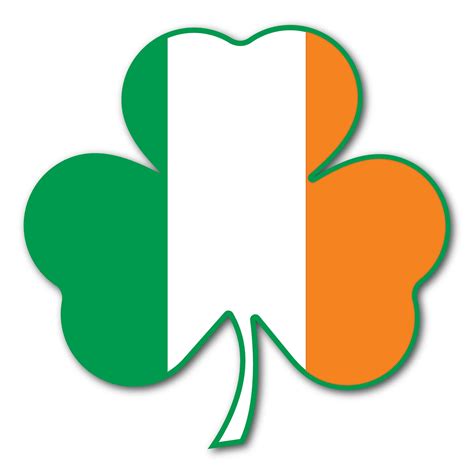 Irish Flag Shamrock Magnet