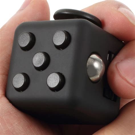 A cube that kills your boredom. Fidget Cube Anti Stress Anxiety Reliever Toy (Black)