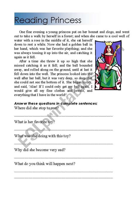 Reading Comprehension - ESL worksheet by shamus