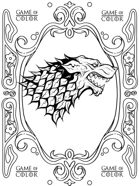 I just wanted to let you know that i've featured this piece in a post called game of thrones finale artwork by various artists on my dragon artwork blog (with proper attribution and. Game Of Thrones Coloring Book Pages | Top Free Printable ...