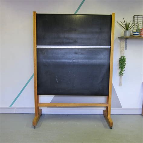 Vintage School Blackboard Revolving Chalkboard Menu Board Etsy