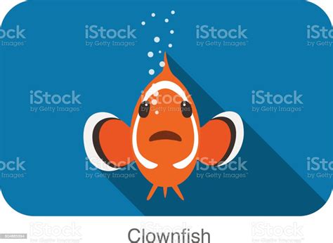 Cute Cartoon Clownfish Vector Stock Illustration Download Image Now