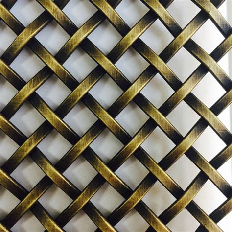 China Manufacturer For Cabinets Flat Wire Mesh Xy 3110g Antique Brass