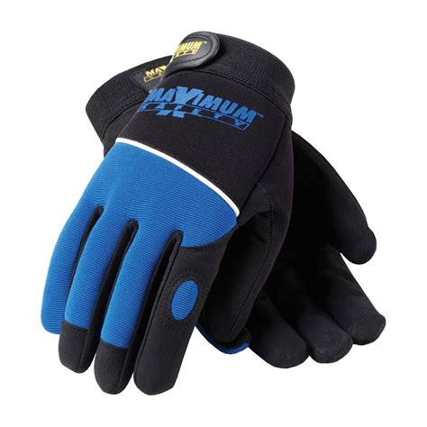 Professional Mechanics Gloves Blk And Bl Size X Large