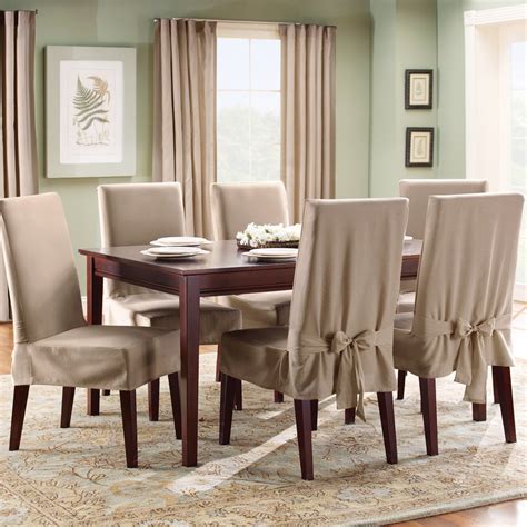 Our roomy and remarkable dining armchairs are the perfect crowning touch for your dining room, and we have both upholstered host chairs and wooden dining armchairs in a wide range of styles. Elegant Slipcover for Dining Room Chairs - Stylish Look ...