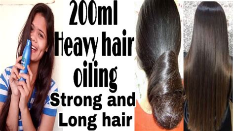How To Apply Hair Oil For Healthy Hair And Long Hair Heavy Hair Oiling Youtube