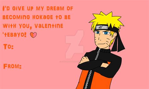 Elegant 20 Naruto Valentine Card