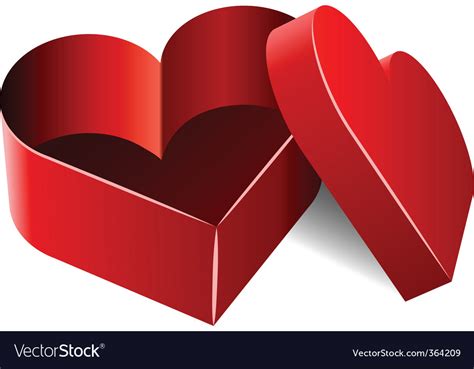 Heart Shaped Box Royalty Free Vector Image Vectorstock