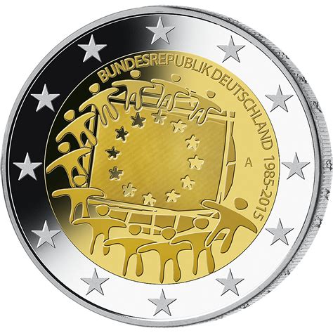 2 Euro Münze 30 Jahre Europaflagge 2015 Münzen Günstigerde