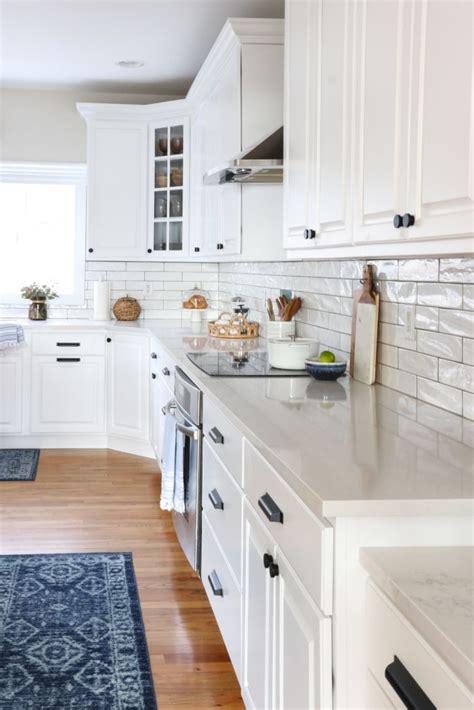 Earthy Coastal White Kitchen Reveal In 2020 White Kitchen Makeover