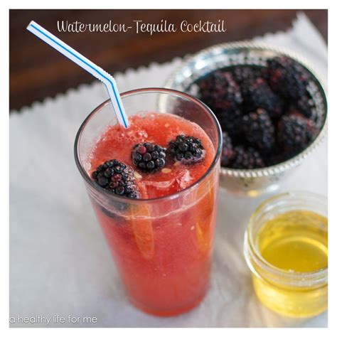 It might sound funny, but paired with tart grapefruit juice and tequila, it hits the spot. Watermelon Tequila Cocktail - A Healthy Life For Me