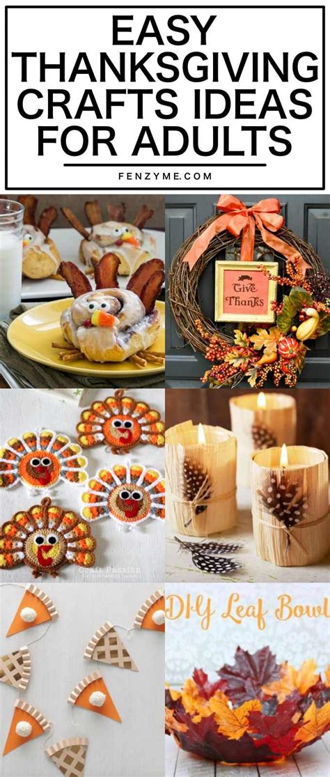 30 Easy Thanksgiving Crafts Ideas For Adults To Try