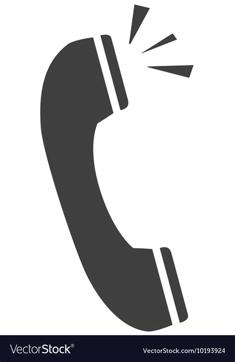 Telephone Handset Call Icon Graphic Royalty Free Vector