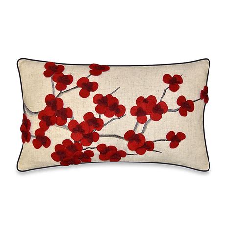 Cherry Blossom Throw Pillow In Red Bed Bath And Beyond