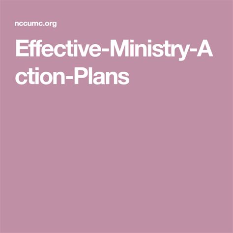 It provides you with enough information so you will know how to write a proposal (whether you are writing a letter or something. Effective-Ministry-Action-Plans | How to plan, Action plan, Ministry
