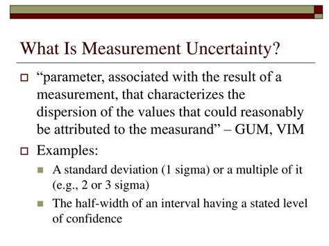 Ppt Guide To The Expression Of Uncertainty In Measurement Powerpoint