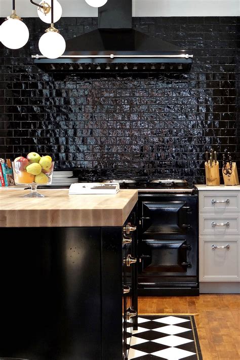 Benefits of using subway tile backsplash | glass subway tile backsplash. 31+ Black Subway Backsplash ( Ideas ) - The Power of Black ...