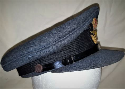 1940s Ww2 Royal Air Force Officers Uniform Peaked Service Cap Hong