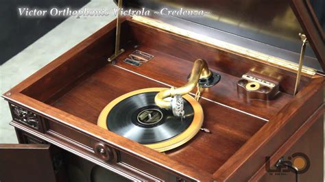 Victors Orthophonic Victrola ~ Credenza ~ In Action Youtube