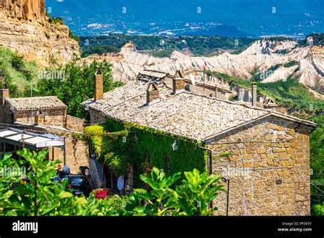Within The Beautiful Hilltop Village Of Civita Di Bagnoregio A Town In