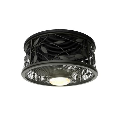 The matte white finish adds a bright, clean look while the flat matte black finish adds a bold one. Harbor Breeze Hive Series 18-in Aged Bronze Indoor Flush ...