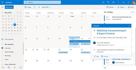 Odoo Project Task Microsoft Office 365 Calendar Integration Pragmatic