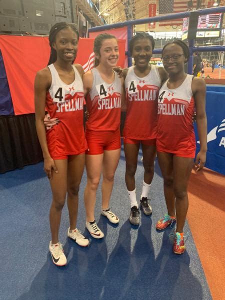 Girls Varsity Relay Team Takes Heat 1 Of The 4x400m Dash At Nyschsaa