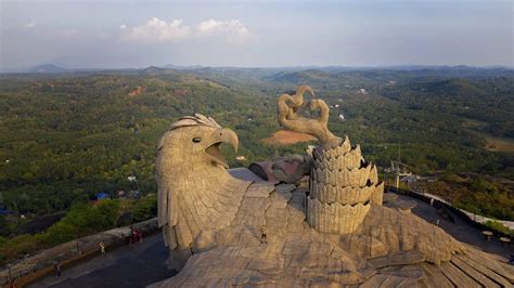 Jadayupara In Kerala Worlds Largest Bird Statue Jonny Melon