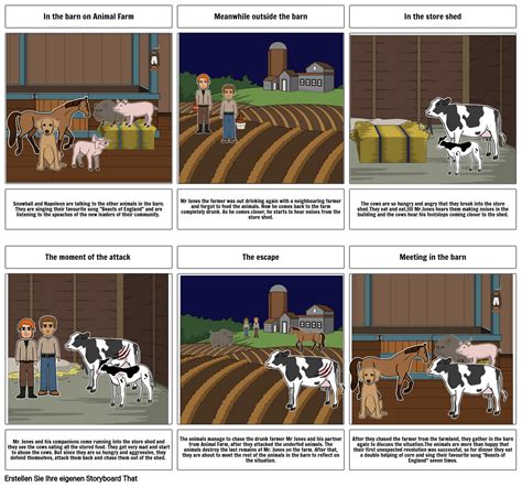 Animal Farm First Attack Storyboard Por E5deb0db
