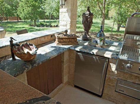 Outdoor kitchen sinks mount in the same manner as their indoor counterparts. Outdoor Kitchen Sinks: Pictures, Tips & Expert Ideas | HGTV
