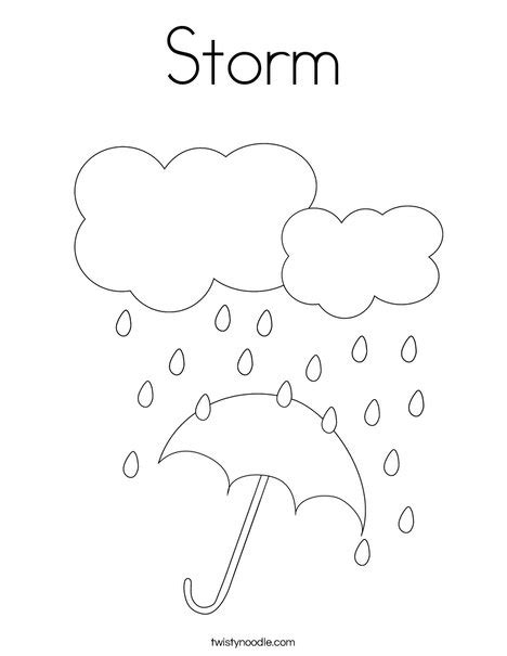 Storm Coloring Page - Twisty Noodle