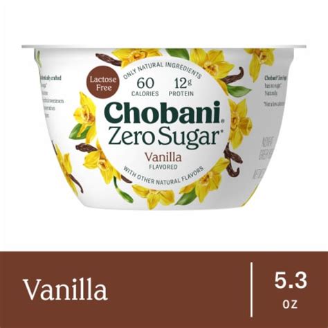 chobani® with zero sugar vanilla yogurt 5 3 oz fry s food stores