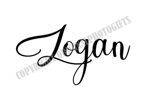 Logan Svg Names Svg Beautiful Baby Names Svg Baby Infant Etsy