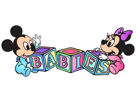 Mickey And Minnie Mouse Baby Png Transparent Image