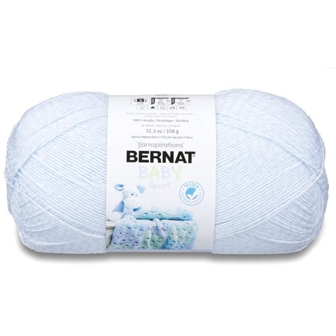 Bernat Baby Sport 3 Light Acrylic Yarn Baby Denim Marl 123oz350g